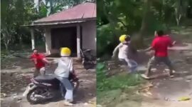 Heboh, Pria Ngamuk Bacok Wanita Penagih Utang
