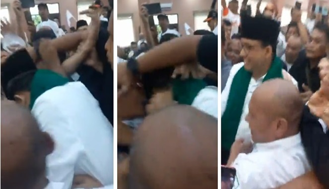 Sudah 2 Kali Diserang, Telinga Anies Nyaris Digigit Pria Penyusup