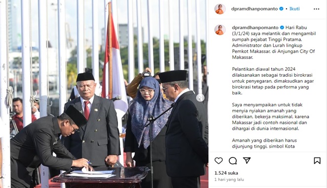 Danny Pomanto Mutasi Besar-besaran, 3 Camat Bertahan, 3 Lainnya Digeser