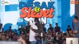 Tangkapan layar video Acara Desak dan Slepet AMIN