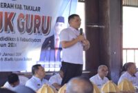 Sekda Takalar saat membawa kegiatan Rembuk Guru di Museum Daerah Balla Appaka Sulapa' Takalar