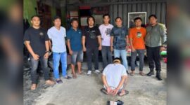 Pelaku perampokan saat di tangkap polisi 