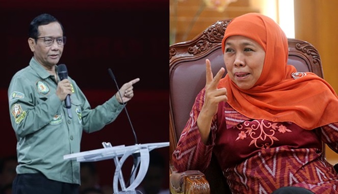 Mahfud MD dan Khofifah Indar Prawansa (Foto Kolase)