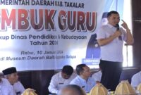 Sekda Takalar Muhammad Hasbi pada kegiatan Rembuk Guru di Museum Daerah Balla Appaka Sulapa' Takalar