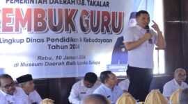 Sekda Takalar Muhammad Hasbi pada kegiatan Rembuk Guru di Museum Daerah Balla Appaka Sulapa' Takalar