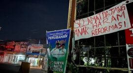 Gibran Kampanye di Bali Disambut dengan Spanduk “Anak Haram Reformasi”