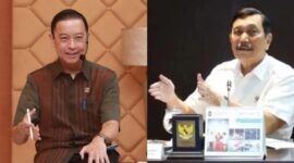 Tom Lembong dan Luhut Binsar Panjaitan (Foto Kolase)