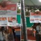 surat suara Pilpres 2024 di Gunung Putri, Kabupaten Bogor, Jawa Barat, tercoblos.