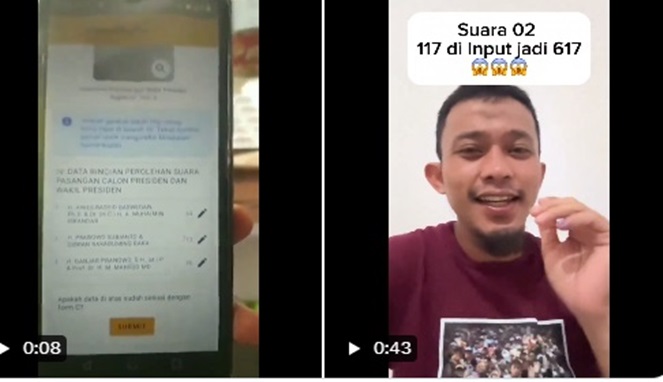 Kacau Hasil Real Count KPU, Netizen Sebut Suara 02 Dimark-Up