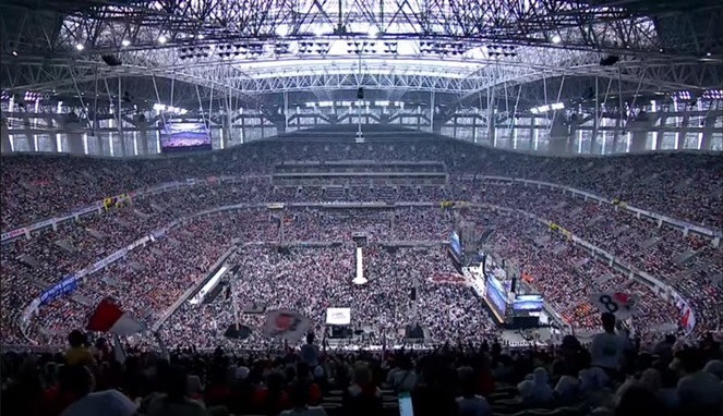 JIS Bergetar, Lautan Manusia Banjiri Kampanye AM1N