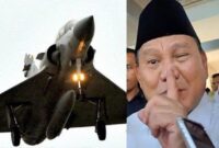 Prabowo Subianto dan pesawat jet tempur bekas (foto kolase)