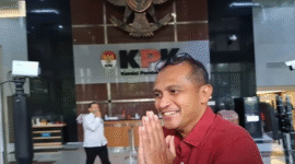 Mantan Wakil Menteri Hukum dan HAM Edward Omar Sharif Hiariej 