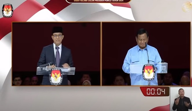 Debat Final Pilpres 2024, Anies Baswedan dan Prabowo Subianto