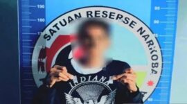 Seorang warga asal Provinsi Sulawesi Tengah yang diamankan oleh Satuan Narkoba Polresta Gorontalo Kota atas kepemilikan paket sabu