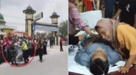 Kejam, Paspampres Jokowi Seret Kakek Berjubah hingga Meninggal