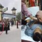Kejam, Paspampres Jokowi Seret Kakek Berjubah hingga Meninggal