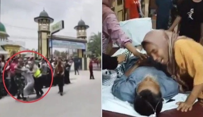 Kejam, Paspampres Jokowi Seret Kakek Berjubah hingga Meninggal