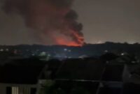 Tangkapan Layar Video Gudang Peluru Armed Meledak