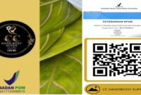 Produk CC Handbody Super Gunakan Logo BPOM Palsu