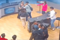 Tangkapan layar video Politisi Gerindra dan PDIP Nyaris Baku Hantam di Metro TV