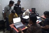 Pelaku saat diperiksa di Polres Gowa