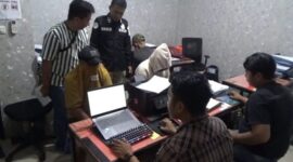 Pelaku saat diperiksa di Polres Gowa