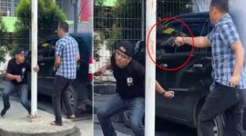 Tangkapan Layar Video Oknum Polisi Tembak Debt Collector