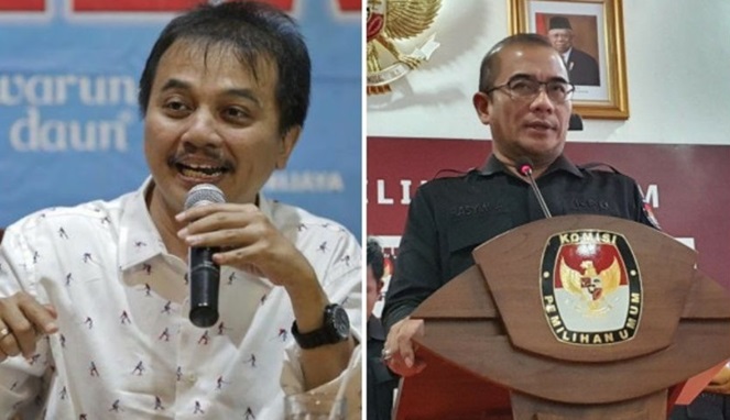 Roy Suryo dan Ketua KPU RI