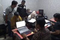Pelaku saat diperiksa di Polres Gowa