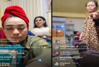 Tangkapan layar video live facebook Owner Kosmetik AF Cream dan kawan-kawan