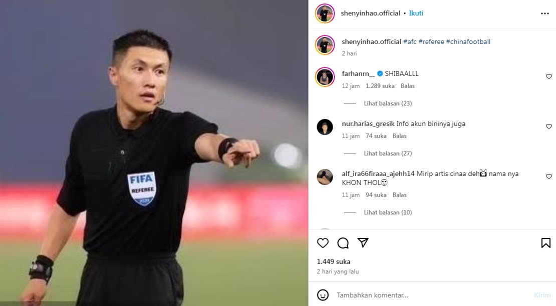 Potret Wasit Shen Yinhao