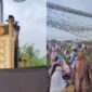Khatib Salat Id Untung Cahyono dan jemaah yang bubar saat mendengarkan khotbah pemilu curang (Foto Kolase)