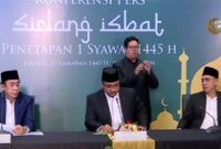 Pemerintah Tetapkan Hari Raya Idul Fitri Jatuh Pada 10 April 2024