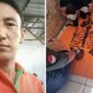 Foto Kolase : Tampang Suami Pembunuh yang Cor Istri di Makassar (Kiri) dan karangka tulang korban (kanan) 