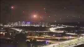 Iran Bombardir Israel dengan Puluhan Rudal dan Drone/X Twitter