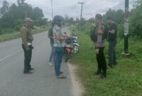 Polisi melakukan olah TKP wanita tewas dibegal di Kendari