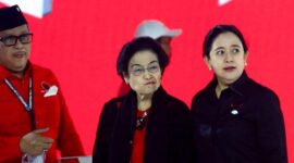 Ketua Umum PDIP Megawati, Sekjen PDIP Hasto dan Ketua DPP PDIP Puan Maharani (Foto Istimewa)