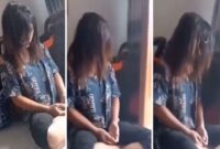 Sang adik yang selingkuh dengan suami kakaknya sendiri hanya tertunduk dan diam (Tangkapan Layar Video/Kolase).