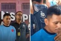 Pegi Setiawan dibatasi berbicara dalam konferensi pers di Mapolda Jabar (Foto Kolase)