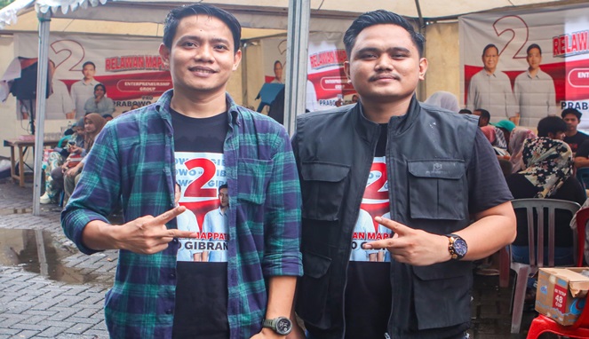 Ketua Relawan dan Sekretaris Mappatuju, Arya Ashadi Pajeppui dan Andi Asis