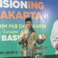 Anies Baswedan memberikan keterangan pers saat bertandang ke Kantor DPW PKB DKI Jakarta, Jakarta Timur, Kamis (13/6/2024). Anies menerima pinangan PKB untuk maju dalam pilkada Jakarta 2024. (Liputan6. com/Winda Nelfira)