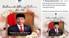 Unggahan Belasungkawa Jokowi dari Kemenkominfo di Media Sosial/Kolase