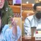 Anggota Komisi X DPR Fraksi Demokrat Anita Jacoba Gah murka dan Mendikbud Nadiem Makarim (Foto Kolase)
