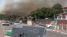 Serangan Roket dan Drone Hizbullah mengahantam Israel (Foto X Twitter)