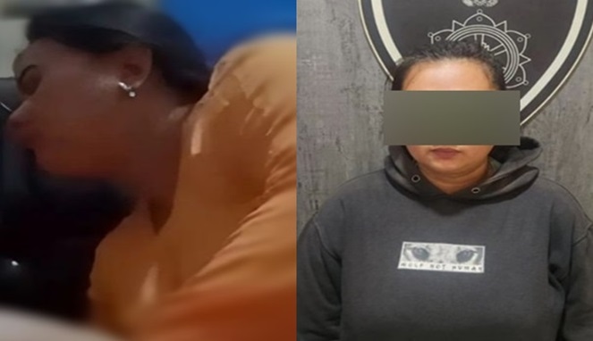 Pemeran Video Ibu Baju Oranye Berakhir di Tangan Polisi