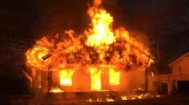 Rumah Wartawan Tribrata TV Terbakar (Ilustrasi)