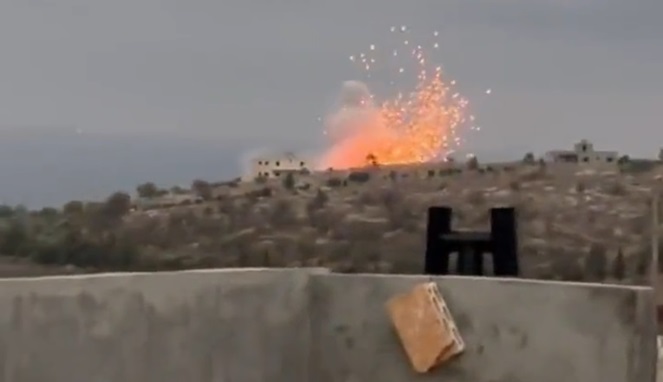 Jet Tempur Israel Hantam Wilayah Lebanon Selatan (Foto X Twitter)