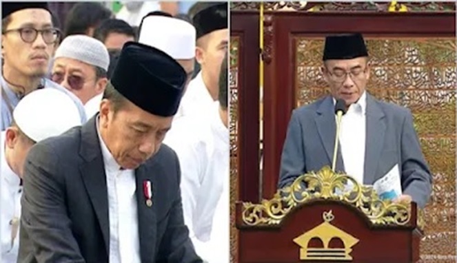 Ketua KPU RI Hasyim Asy'ari dan Presiden Jokowi (Foto Kolase)