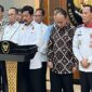 Menko Polhukam Hadi Tjahjanto sekaligus Ketua Satgas Judi Online saat konferensi pers di Kantor Kemenko Polhukam, Jakarta (Ist)