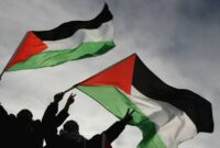 Bendera Palestina Berkibar (Ist)